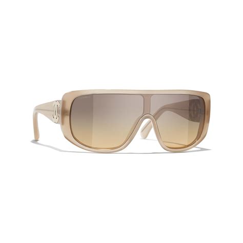 CHANEL Sunglasses: Shield Sunglasses, acetate — Fashion